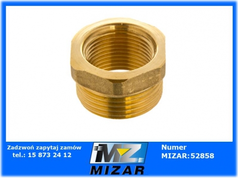 Redukcja nypel prosty GW 3/4" x GZ 1"-51210