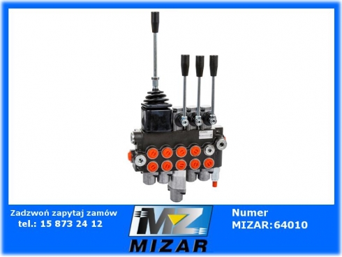 Rozdzielacz hydrauliczny 5-sekcyjny 40L joystick 3d 1p 1j-51625