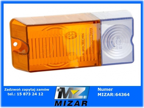 Klosz lampy kierunkowskazu mały lewy Zetor 931878-51614