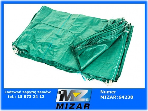 Worek PP 50x80cm zielony 100szt. z zaciągaczem-51660