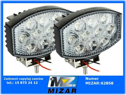 Lampa robocza halogen 10 Led 30W owalna 2szt 12V 24V-51856