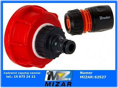 Adapter IBC Mauzer S60x6 na szybkozłącze + szybkozłączka na wąż 1/2"-51889