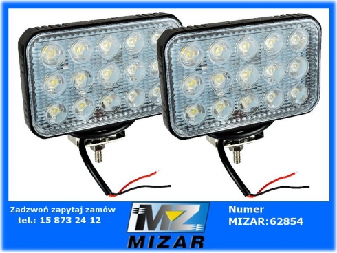 Lampa robocza halogen 15 Led 45W 2100Lm 12V 24V 2szt-51861