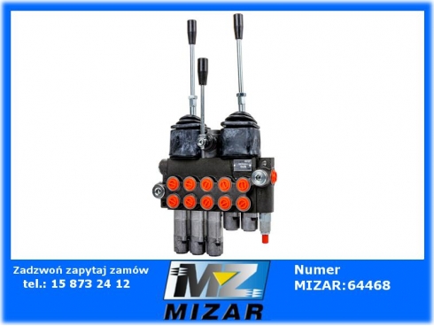 Rozdzielacz hydrauliczny 5-sekcyjny 40l 2x joystick 3x pływająca-51806