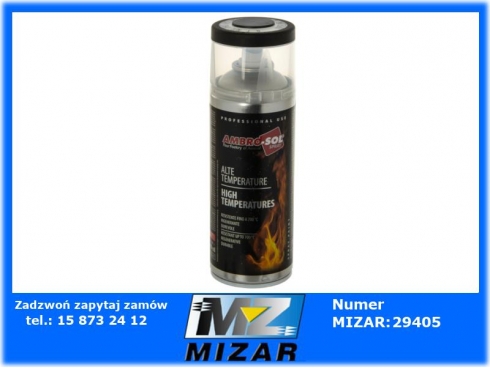 Lakier żaroodporny czarny matowy 400ml-52161