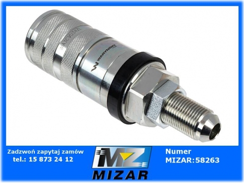 Szybkozłącze hydrauliczne zrywalne 3/4" UNF Waryński-52121