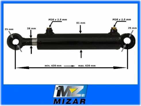 SIŁOWNIK HYDRAULICZNY UKŁADU KIEROWNICZEGO MTZ C50340521501-5244