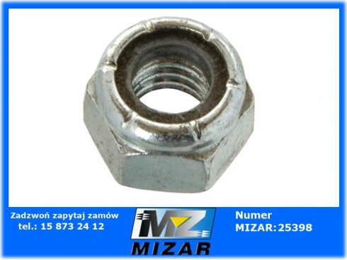 Nakrętka z wkładką 5/16" kl8.8 DIN985 Ocynk FZB-52967