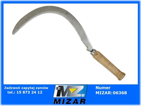 Sierp żniwiarz ząbkowany kosa ręczna nóż 30cm-53099