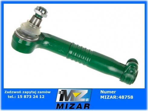 Przegub kulowy prawy zagiety 269mm M28x1,5 AL168702 AL68255-53177