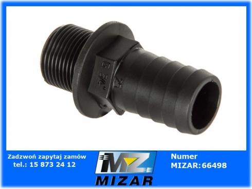 Przyłacze węża proste 25mm gwint zew. 3/4" Arag-53471