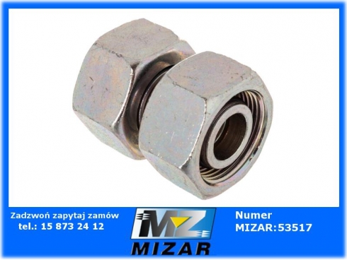 Złącze proste M26x1,5 18L -  M26x1,5 18L nakrętki-53855