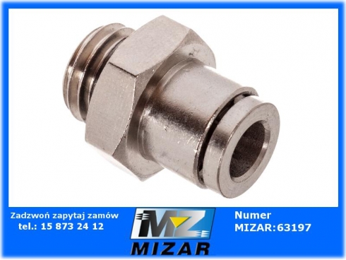 Szybkozłącze Tekalanu fi 6mm M12x1,5 proste metal-53853