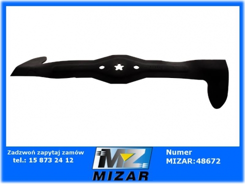 Nóż kosiarki do mulczowania dł.543mm AYP Husqvarna Lewy 532 18 05-83 532 18 28-52 180583-54034