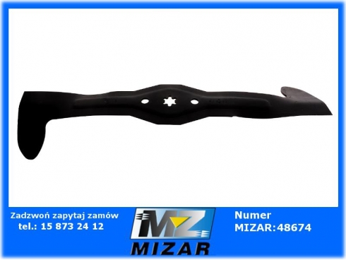 Nóż kosiarki do mulczowania dł. 543mm prawy AYP 532 18 05-84 532 18 28-52 180584-54036