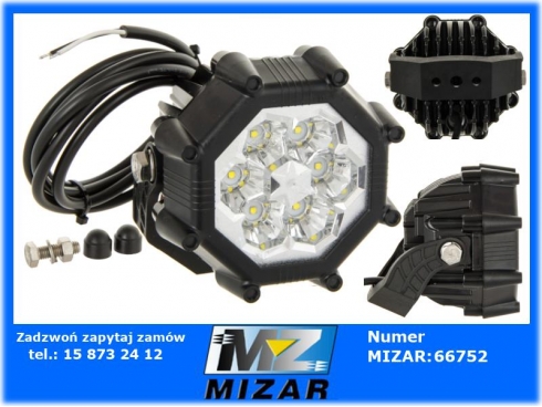 Lampa robocza LED 12V 24V 20W 1800Lm IP68 rozproszona Horpol-54032