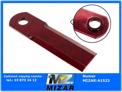 Nóż sieczkarni 175x50x4,5mm Case Massey Ferguson New Holland -54198