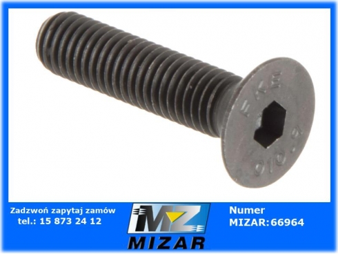 Śruba imbusowa M8x35 kl. 10.9 stożkowa-54124