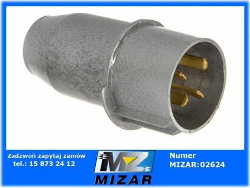 Wtyka siłowa metal 4x32A płaskie bolce-54140