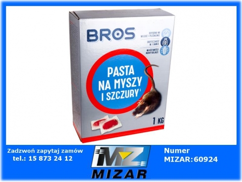 BROS Pasta 1kg trutka na myszy i szczury-54249