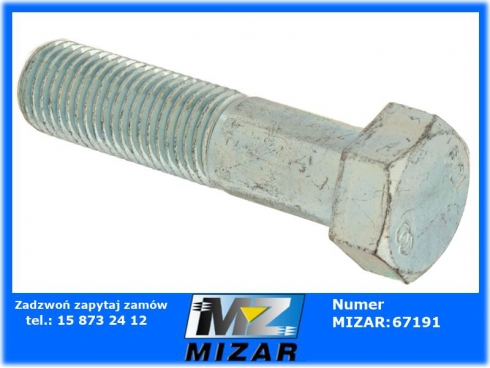 Śruba pół gwint M22x90mm kl. 10.9-54359