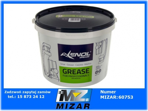 Smar Axenol Grease EPX 000 10kg półpłynny centralne smarowanie-54333