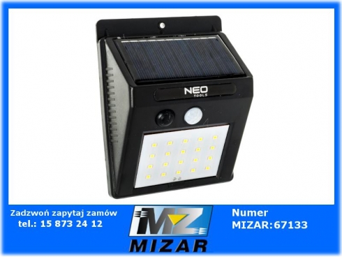 Lampa solarna na ścianię 20Led SMD 250LM-54655