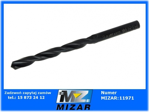 Wiertło spiralne do metalu B200 HSS DIN338 7mm WURTH-54988