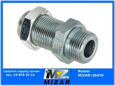 ZŁĄCZE PROSTE M22x1,5 PANELOWE PŁASKIE-55056