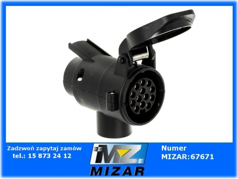 Adapter 7/13 długi gniazda przyczepy kemping-55063