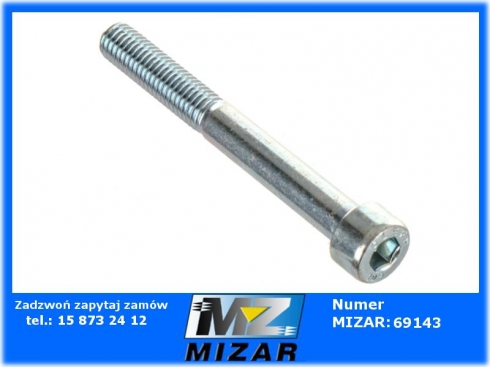 Śruba z łbem walcowym M8x70 stal 10.9 DIN 912-56148