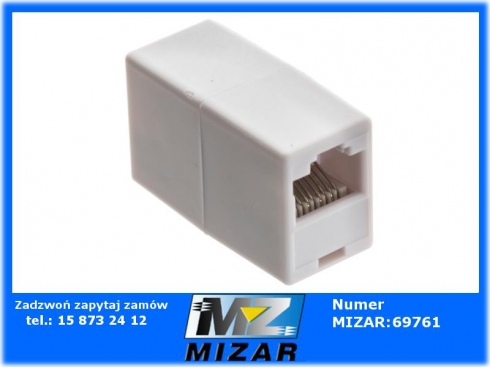 Łącznik złącza wtyku RJ45 8P8C GN-GN Beczka-56228