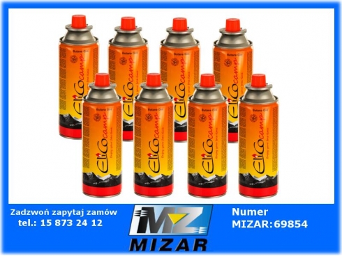 Kartusz gazowy gaz do kuchenki palnika 8szt 220g ELICO -56388