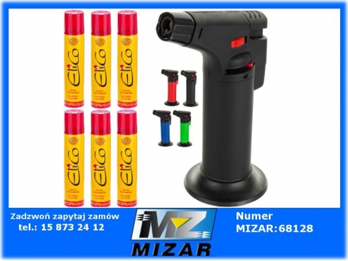 Palnik gazowy mini lutlampa zapalniczka + 6x gaz-56484