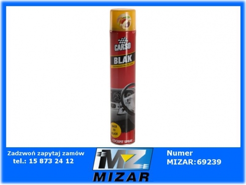 CARSO BLAK do kokpitu i plastików 750ml brzoskwinia Inter Global-56702