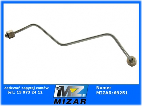 Przewód wtryskowy cylindra IV MF4 3641156M91-56722