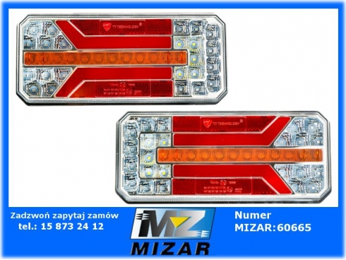 Zestaw Lamp zespolonych LED 12V 24V 5 funkcji 2szt.-56772