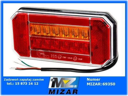 Lampa tylna prawa LED TL mała 165x80mm 12V 24V-56929