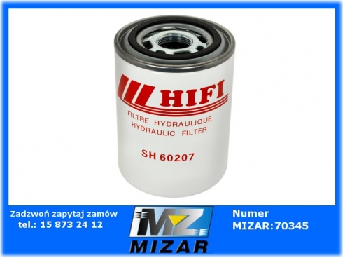 Filtr hydrauliczny HIFI SH60207 odpowiednik 3616011121 P550542 Hitachi Kubota Fiat-57062