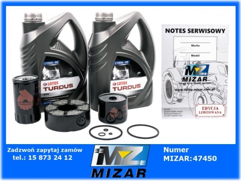 Zestaw serwisowy filtrów i oleju MF3 255 3512 3514 + Gratis Notes Serwisowy-57279