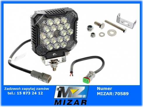 Lampa robocza ciągnika Led 12V 24V 26W 2800LM + złącze DT-57653