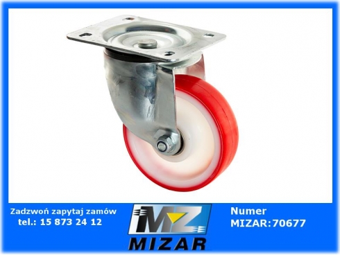 Koło skrętne do wózka 125mm gumowe 250kg-57682