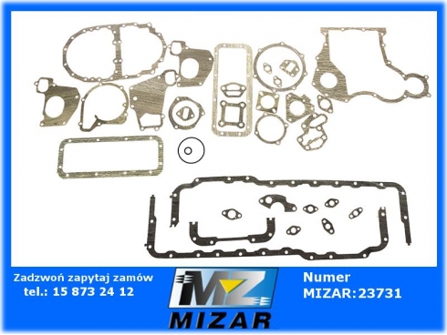 ZESTAW USZCZELEK DOLNYCH MF 6cyl. 4224120Z91 4224120M91-57654