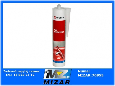 Klej montażowy 310ml Wurth-57871