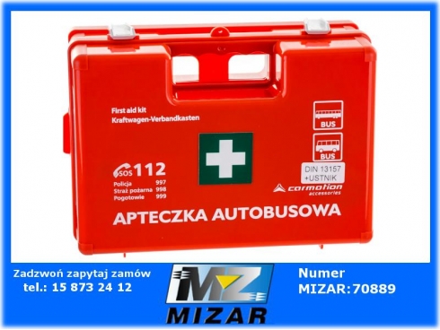 Apteczka pierwszej pomocy duża plastikowa 120x205x280mm AK 10.2 DIN 13157-57855