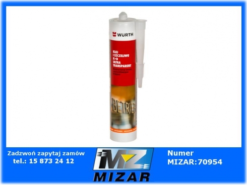 Klej i szczeliwo K+D ultra transparent 290ml Wurth-57870