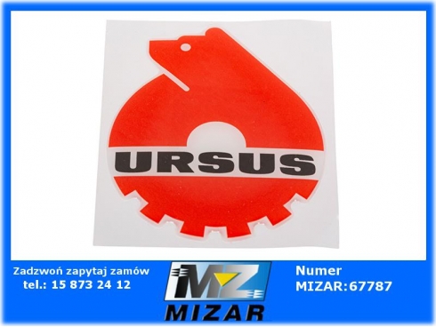 Emblemat naklejka wypukła 3D-w3 Oryginał Ursus-57986