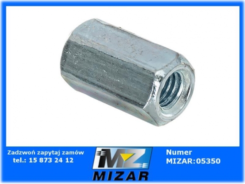 Nakrętka złączna ocynkowana M6 17mm 9876ZN-57984