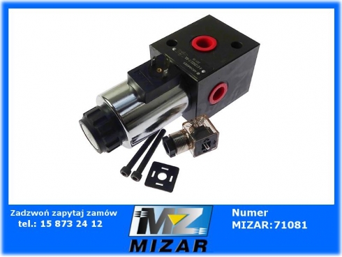 Elektrozawór 3-drogowy elektromagnetyczny kontroli 3/2 E12DVS3/2-80L 1/2" 12V 80L Archimedes-58095