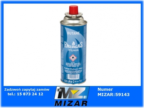 Kartusz gaz butan 227g 400ml do lampy lutowniczej-58037